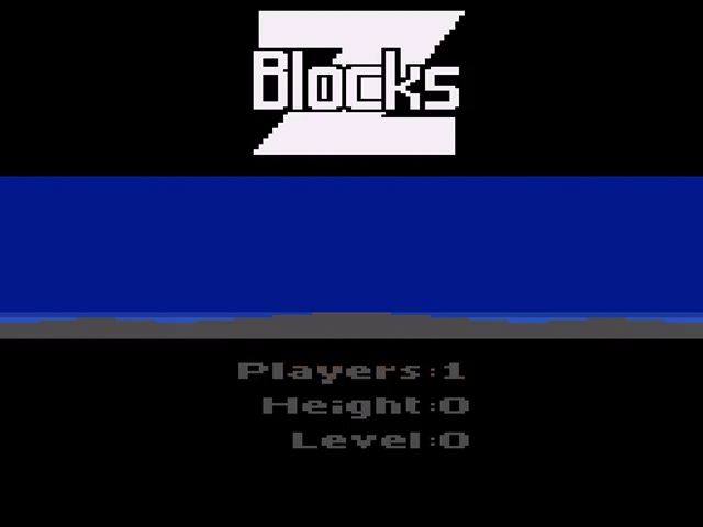 Z-blocks (Homebrew) — Title screen